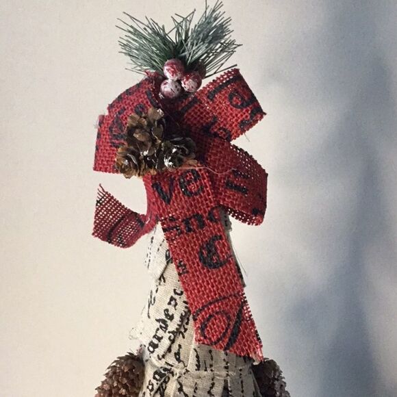 Shabby style Xmas tree cone Christmas decor decoration pine cone fir - Picture 3 of 5